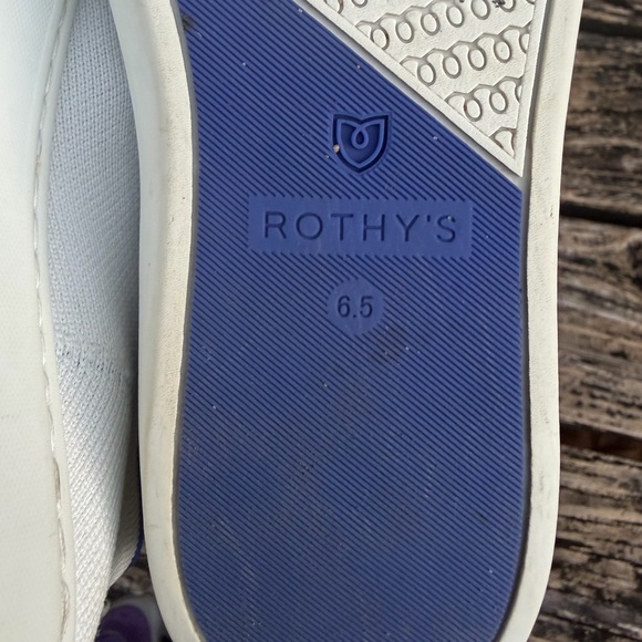 Rothy's The Original Slip On Women’s Bright White Size 6.5 Knit Sneaker M2 - Picture 12 of 15